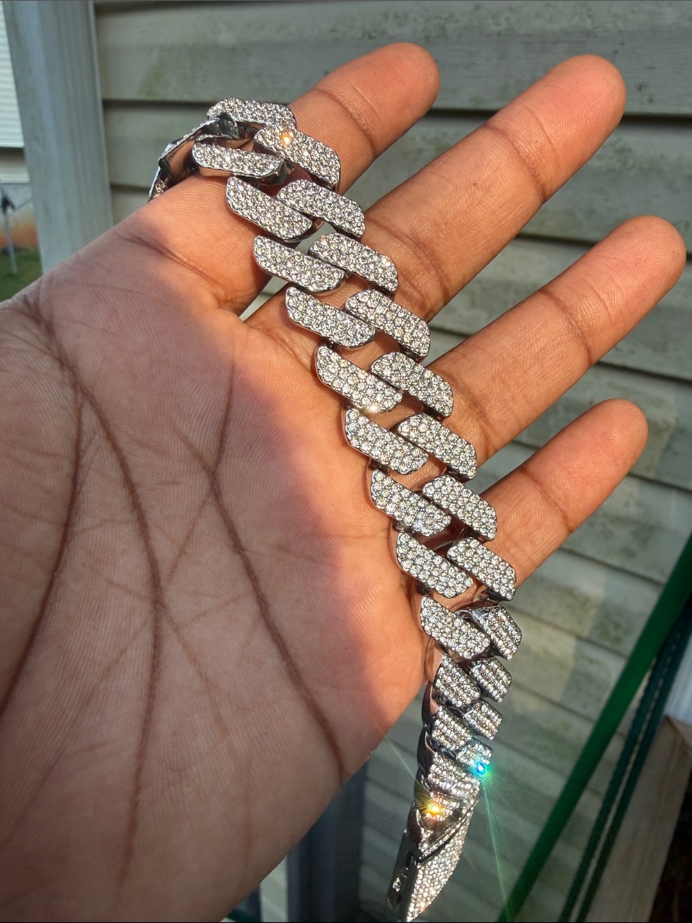 Cuban Link Bracelet - Silver plated